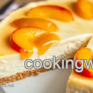 Heavenly Bake Peach Cheesecake with Sweet Topping: A Summer Delight