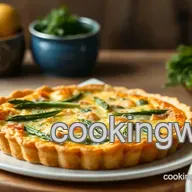 Deliciously Easy Bake Salmon Asparagus Quiche | Tasty Delight