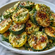 Baked Yellow Squash and Zucchini for 4