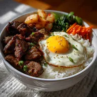 Korean BBQ Steak Rice Bowl for Restaurant-Quality Char