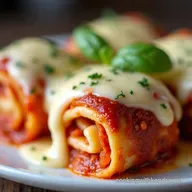 Neat Lasagna Roll Ups with Creamy B&eacute;chamel Sauce