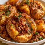 Beef Stuffed Potatoes for 4 Servings