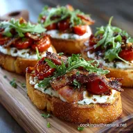Pancetta Roasted Tomato Crostini Elegant BiteSized BLT Delights