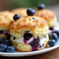 Fluffy Blueberry Butter Swim Biscuits Recipe for Brunch