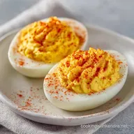 Boiled Egg Snack with Paprika: Creamy