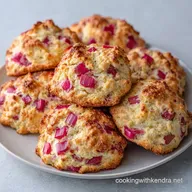Rhubarb Scones With Buttermilk: Golden
