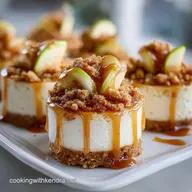 Mini Caramel Apple Cheesecakes: Spiced & Buttery