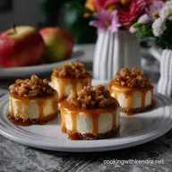 Carmel Apple Mini Cheesecakes: Velvety & Tart