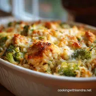 Cheesy Chicken Broccoli Rice Casserole (No Condensed Soup)