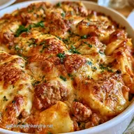 Cheesy Beef Potato Casserole for 6