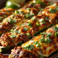 Chicken Enchilada Zucchini Boats Easy Low Carb Keto Dinner