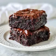 Fudgy Vegan Chocolate Zucchini Brownies