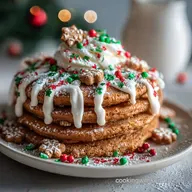 Christmas Brunch Idea with Gingerbread Pancakes in 25 Minutes Fluffy