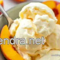 Delicious Churned Peach Ice Cream - Sweet Summer Delight: A Family Favorite