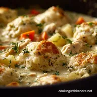 Chicken and Dumplings: Classic Creamy Stew with Fluffy Herb Drops