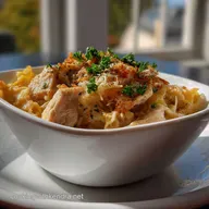 Homemade Chicken Noodle Casserole: Velvety Crust