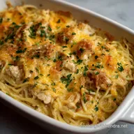 Chicken Spaghetti Casserole: The Ultimate Creamy Cheddar Bake