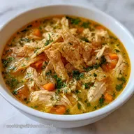 Creamy Chicken Tortilla Soup for 8