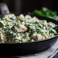 Healthy Spinach Artichoke Chicken with Cottage Cheese My Twist