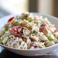 Crab Pasta Salad: Easy Creamy Summer Recipe with Greek Yogurt Base