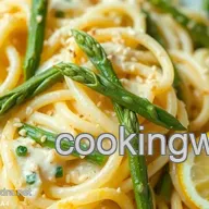 Creamy Lemon Bow Tie Noodles with Asparagus &ndash; So Easy!