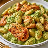 Pesto Chicken Gnocchi Skillet for 4