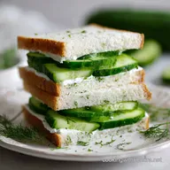 Tea Party Food Idea with Cucumber Sandwiches in 20 Minutes