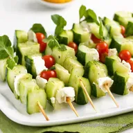 Cucumber Caprese Skewers My Easy Summer Side