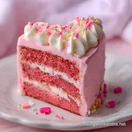 Insanely Cute Galentines Party Cake Idea with Pink Frosting: Make-Ahead