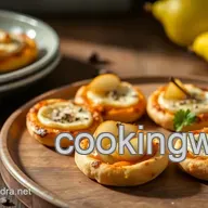 Delicious Bake Gorgonzola Pear Pizza Bites - Easy Appetizer for Gatherings