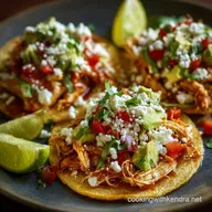 Slow Cooker Chicken Tostadas SetItandForgetIt Mexican Dinner