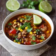 WW Taco Soup Recipe Easy: Speedy 35-Minute Low Calorie Dinner