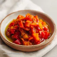 Eggplant Pepper Spread for 6 Servings
