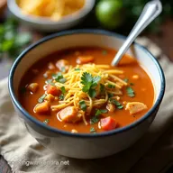 Fiesta Chicken Tortilla Soup Recipe Sunshine in a Bowl