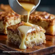 The Best Fudgy White Chocolate Blondies with Maple Butter Sauce