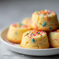 Festive Funfetti Shortbread Bites Buttery Bright