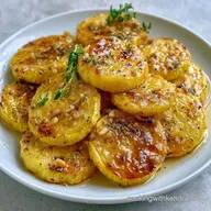 Crispy Garlic Herb Roasted Summer Squash