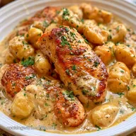 Garlic Parm Chicken Gnocchi in 30 Min