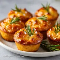 Garlic Rosemary Focaccia Muffins: Golden Crust