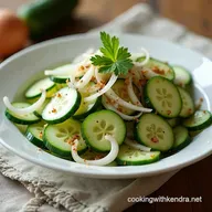 Grandmas Cucumber and Onion Salad Sweet Tangy