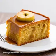 Granny Smiths Golden Delight apple cake with caramel sauce