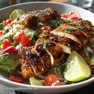 Grilled honey lime chicken salad recipe Southweste Healthy Meal