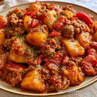 Ground Beef Potato Goulash One-Pot