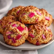 Rhubarb Scones with Greek Yogurt: Tender