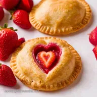 Valentines Snacks HeartShaped Strawberry Rhubarb Hand Pies