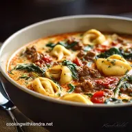 Tortellini Soup: Easy Creamy Italian Sausage and Spinach Recipe