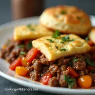 Hearty Minced Beef Veg Cobbler Cheddar Herb Scones