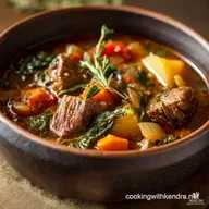 Vegetable Soup with Stew Meat: Old Fashioned Hearty Recipe