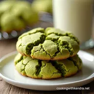 My Matcha Magic Fluffy Matcha Crinkle Cookies with Vanilla