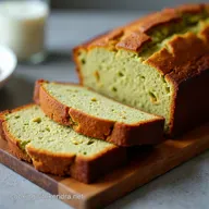 Matcha Banana Bread with White A Swirl of Delight